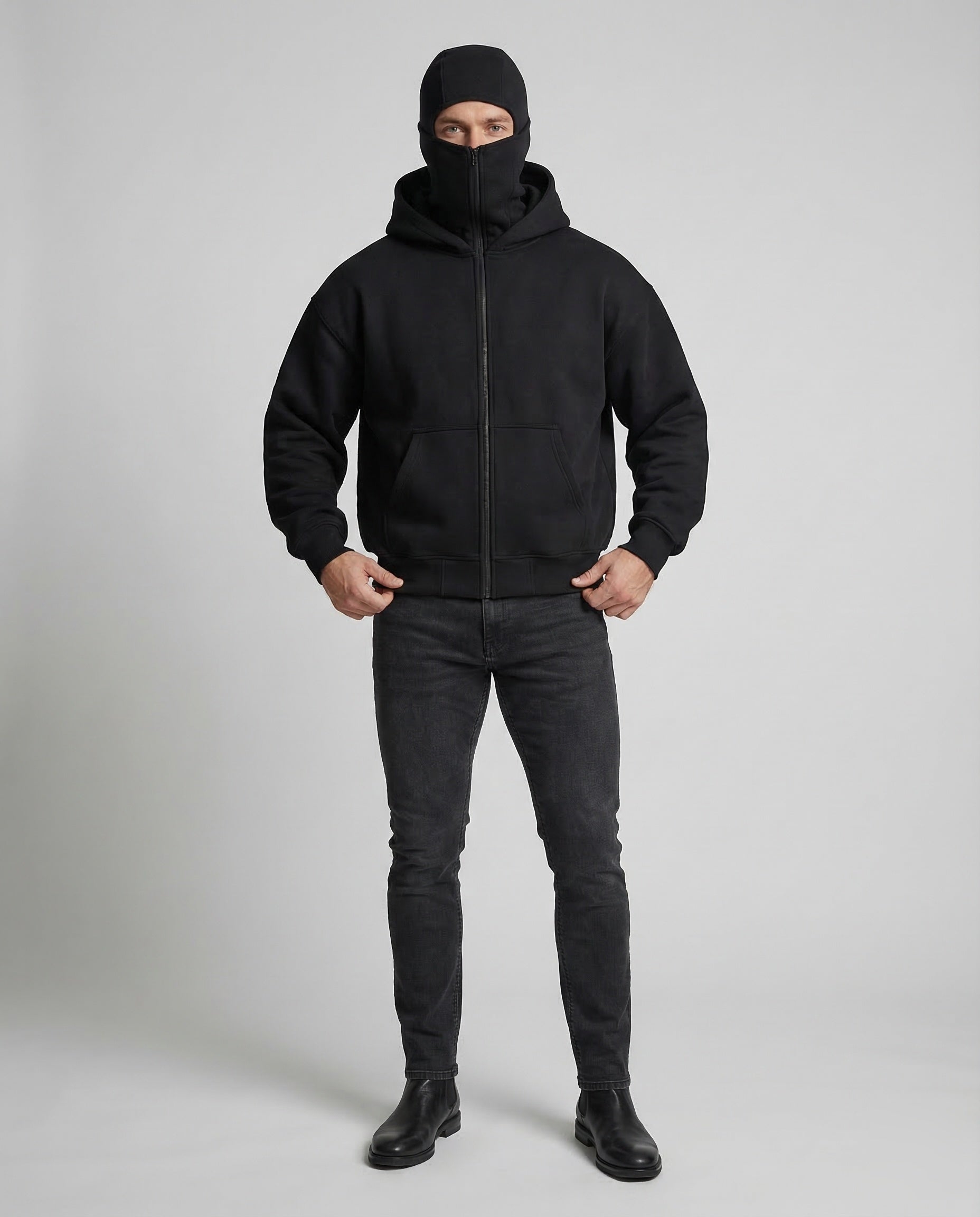 Unisex Sweatjacke Kapuzenjacke Reißverschluss Kängurutasche - Eveloria