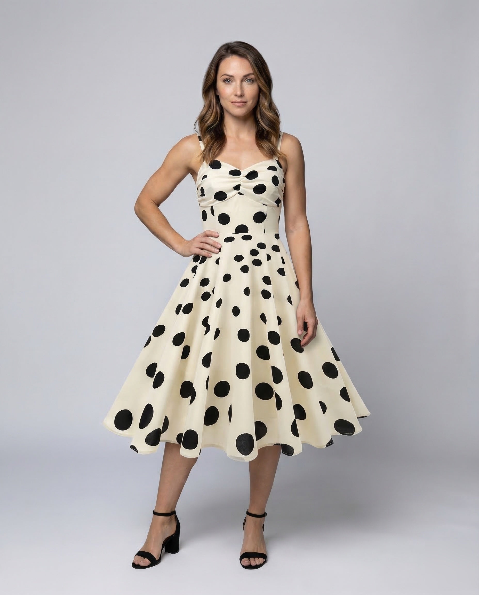 Damen V-Ausschnitt Kleid - Eveloria
