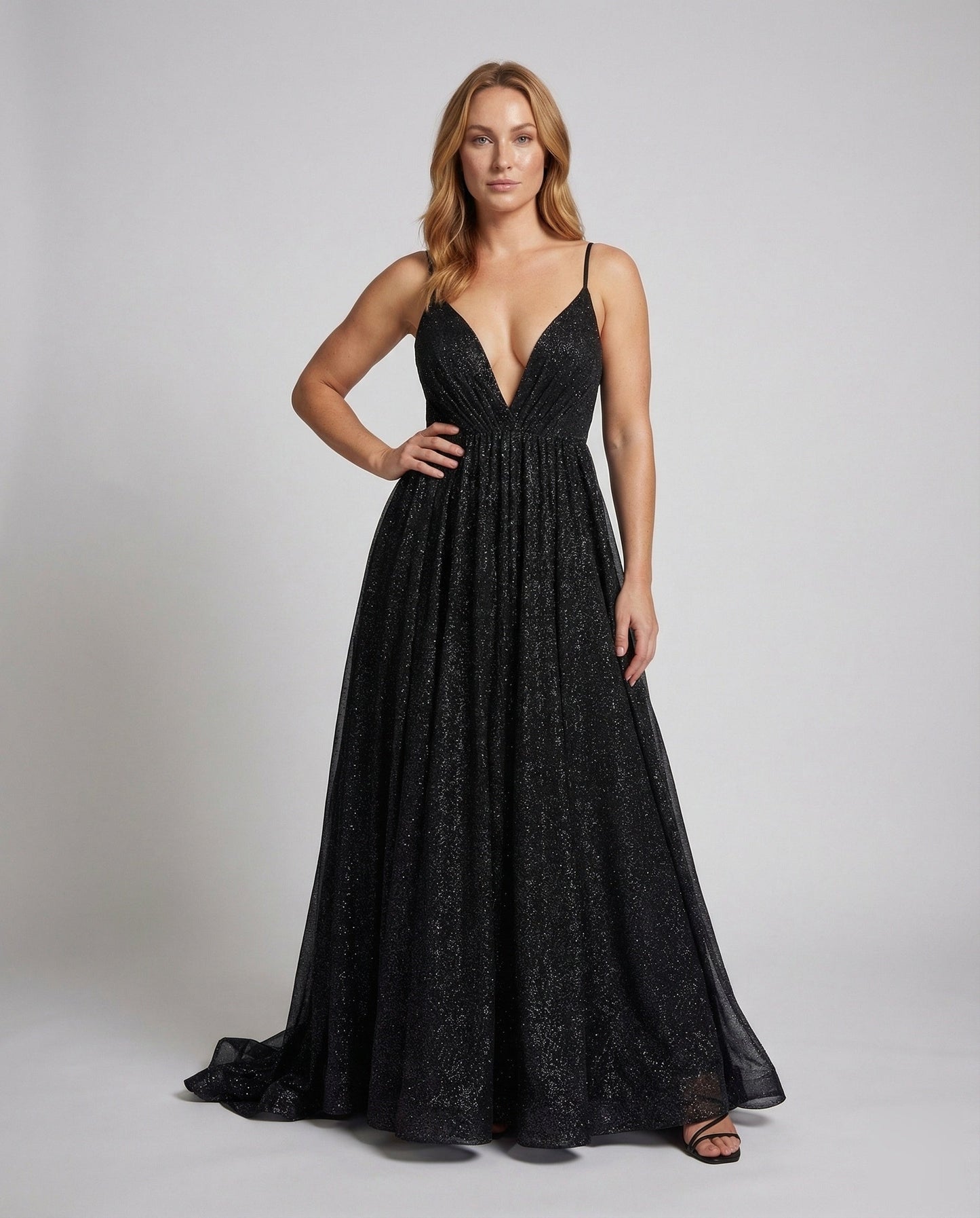 Damen Maxikleid Mehrlagiger Faltenrock - Eveloria