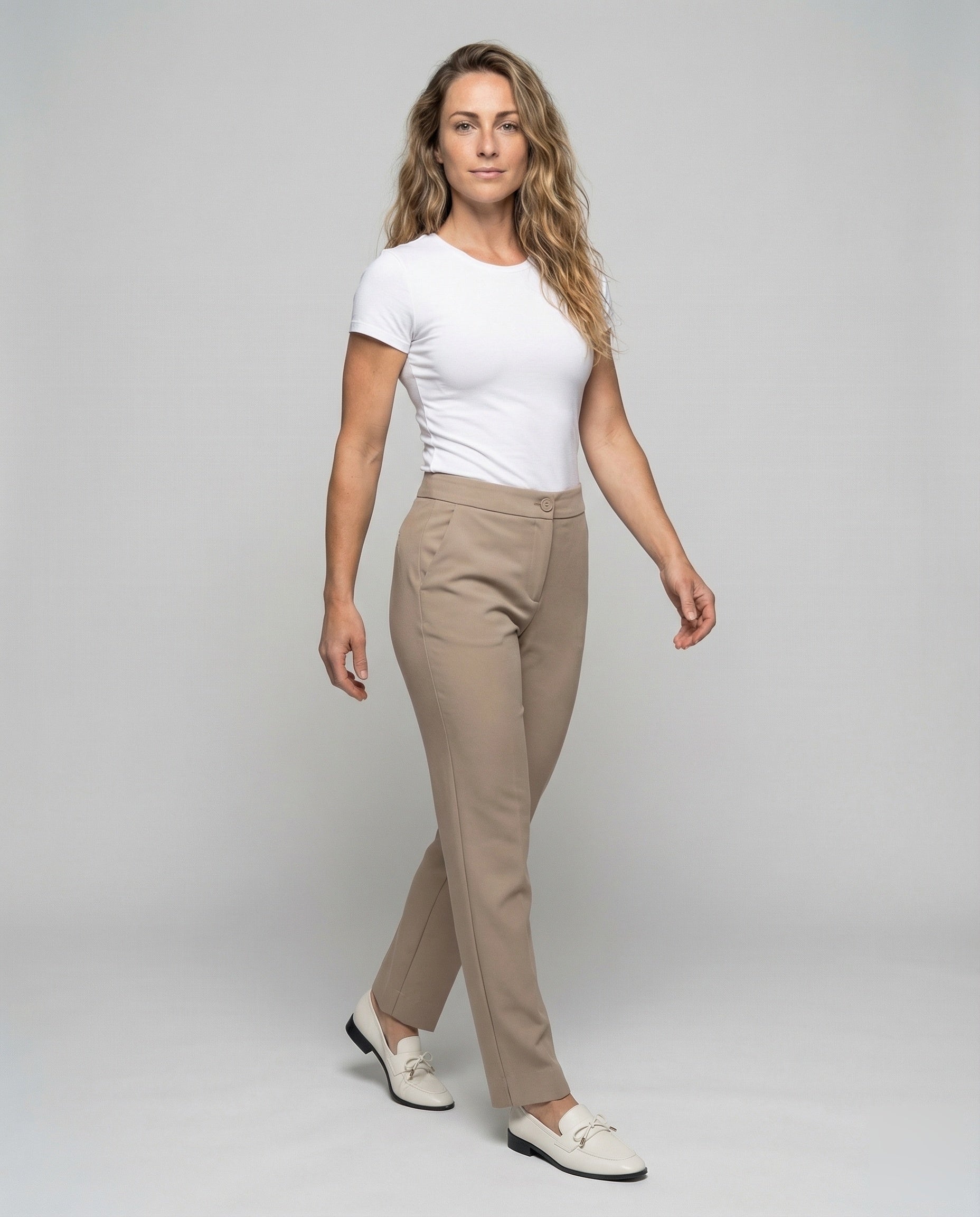 Damen Knöchelhose Stretchgewebe Formstabil - Eveloria