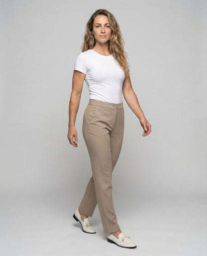 Damen Knöchelhose Stretchgewebe Formstabil - Eveloria