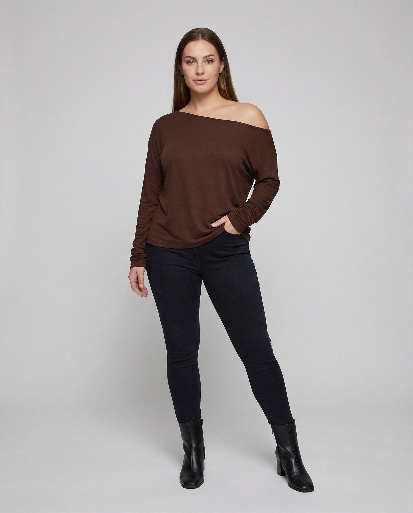 Damen Lagenlook Asymmetrischer Ausschnitt - Eveloria