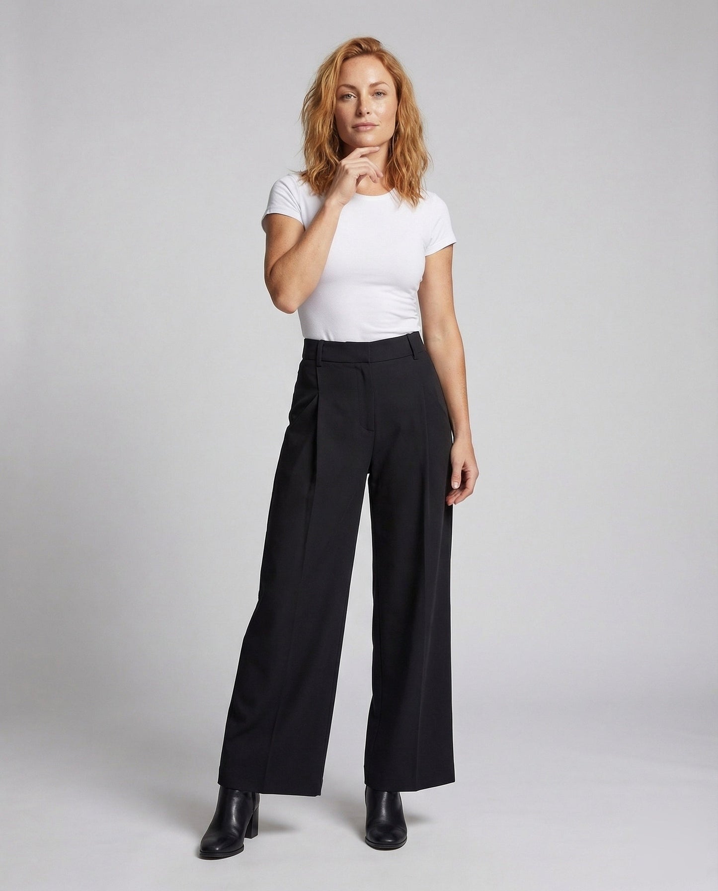 Damen Palazzo-Hose Drapiert Wickeloptik - Eveloria