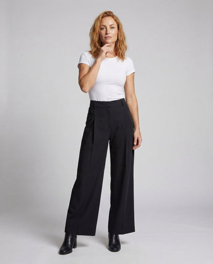 Damen Palazzo-Hose Drapiert Wickeloptik - Eveloria