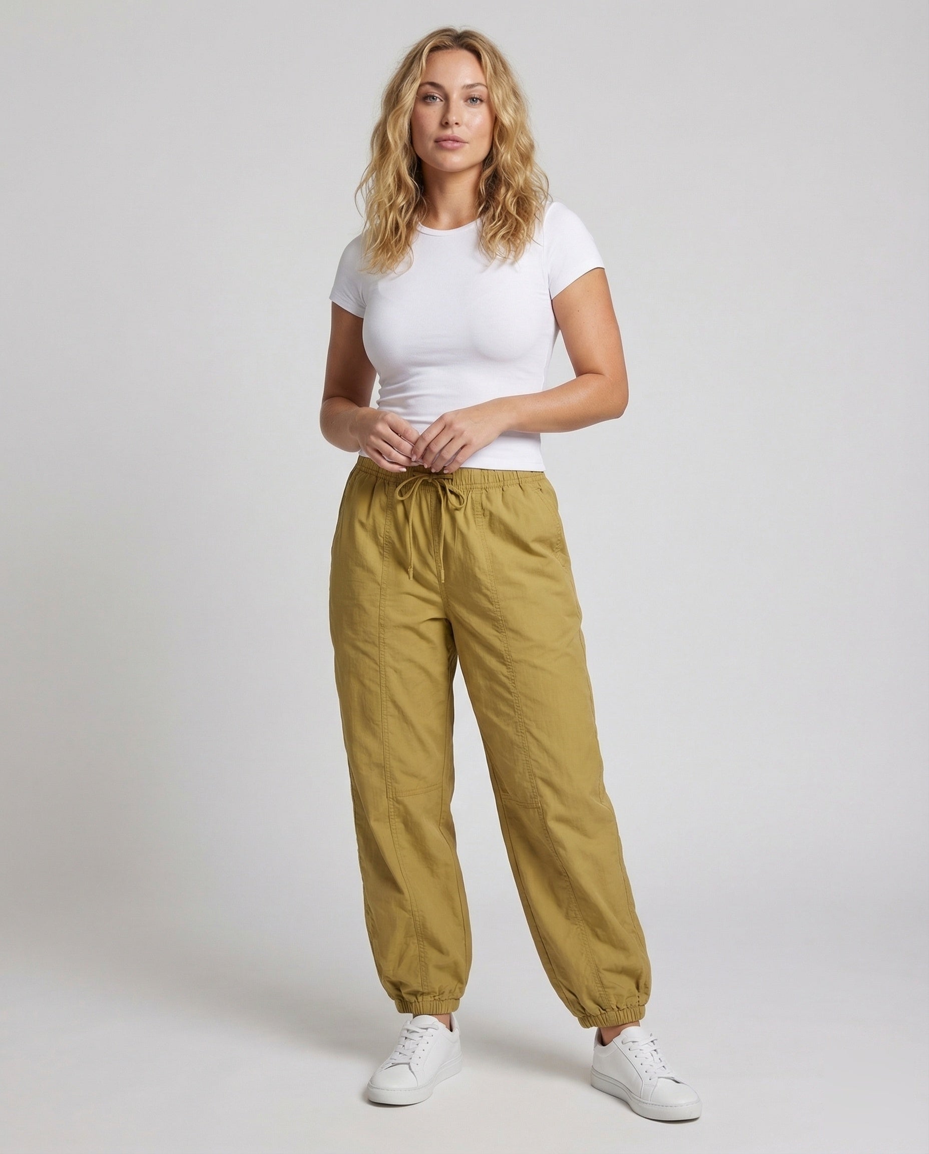 Damen Lässige Cargohose Mit Längsdetails - Eveloria
