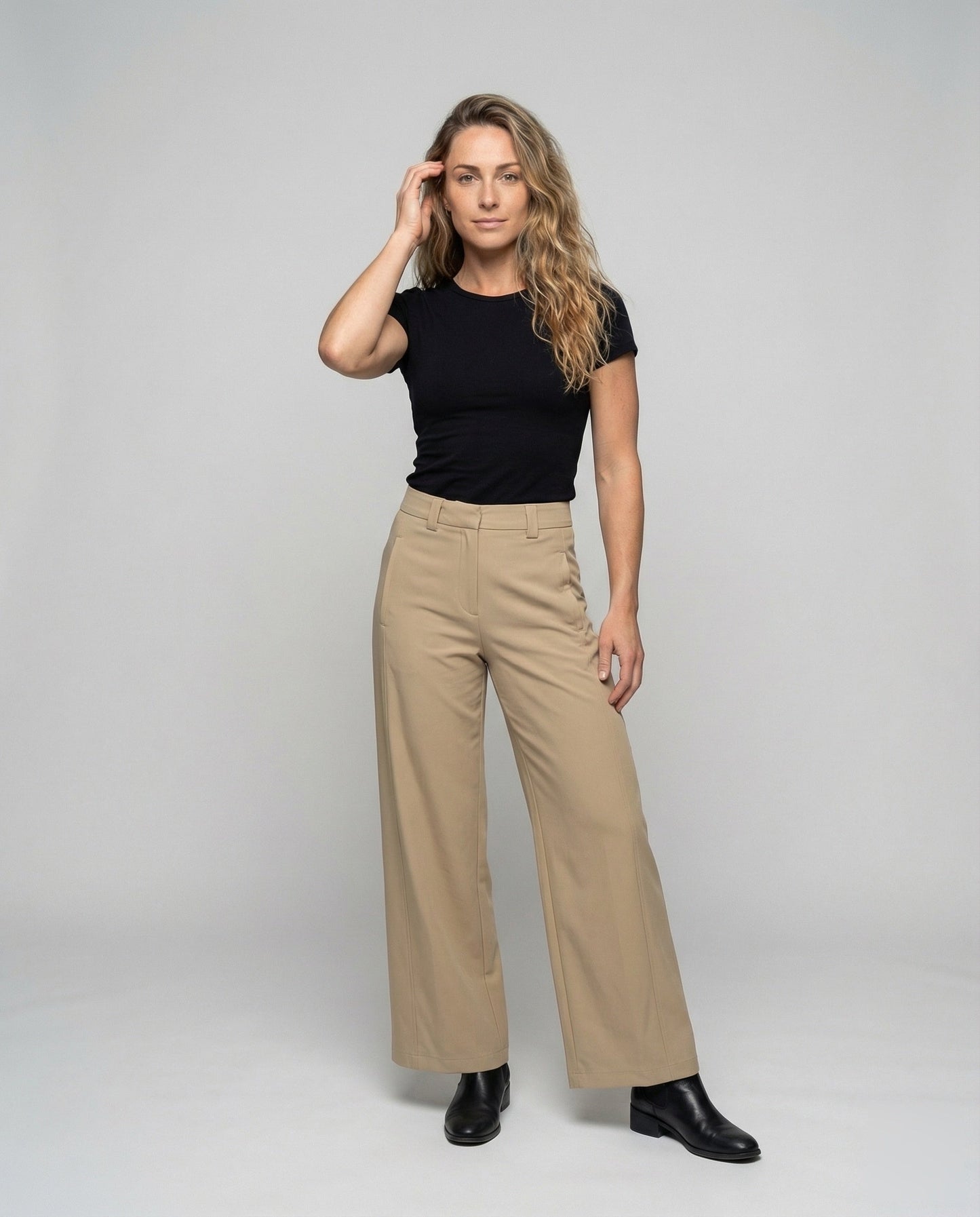 Damen Hochtaillierte Hosen Weiterer Fall - Eveloria