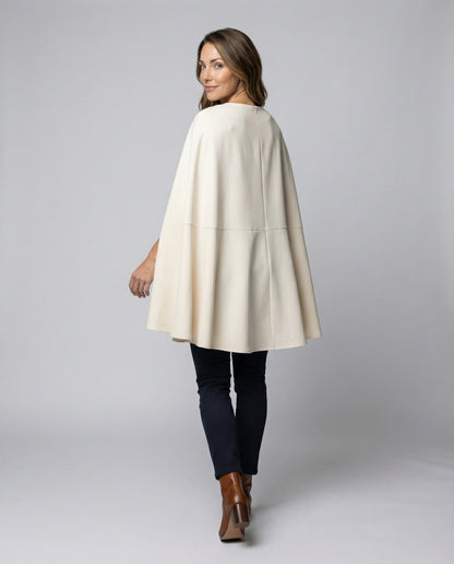 Damen Minikleid Cape-Style mit Taillengürtel