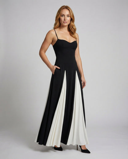 Damen Maxikleid Herzausschnitt Elegant - Eveloria