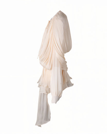 Eveloria Damen Minikleid Rüschen