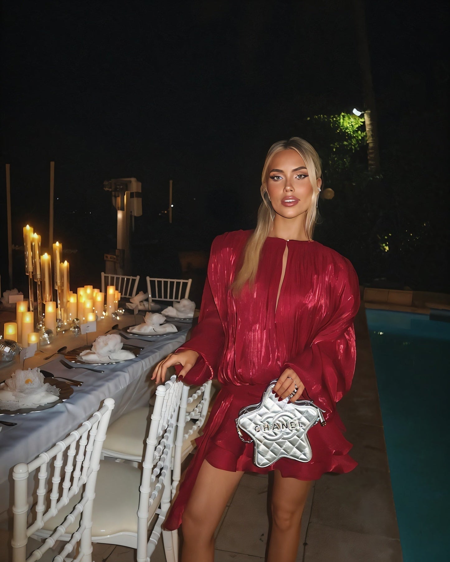 Eveloria Damen Minikleid Rüschen