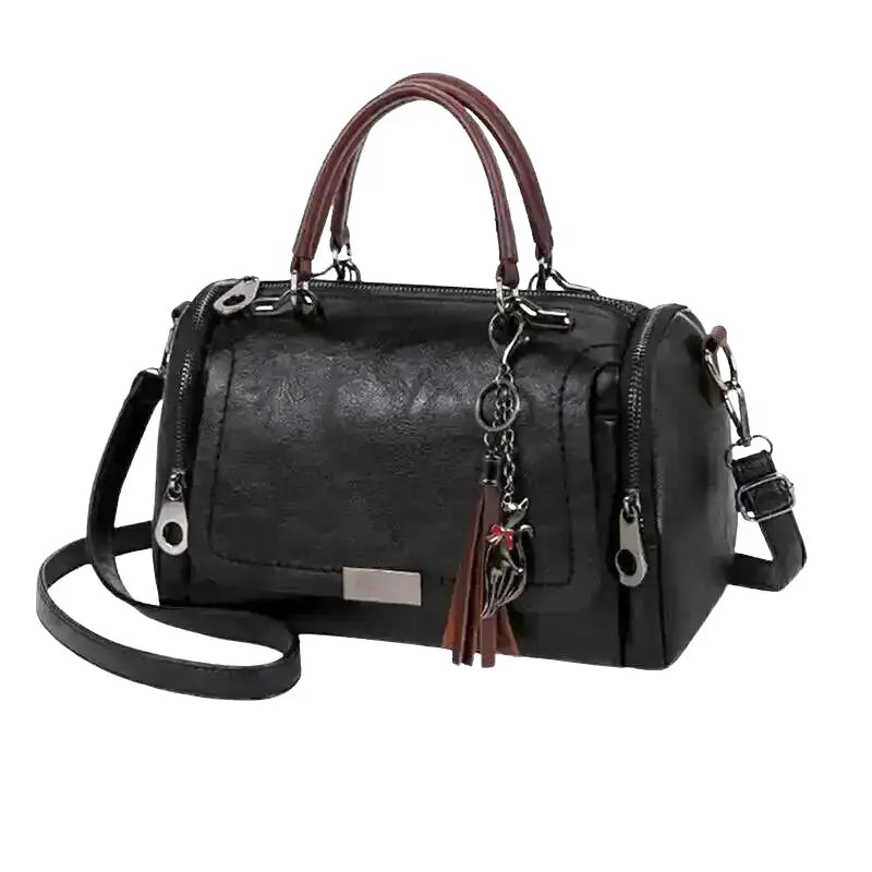 Eveloria Damen Handtasche Weiches Leder Riemen Reißverschluss - Eveloria