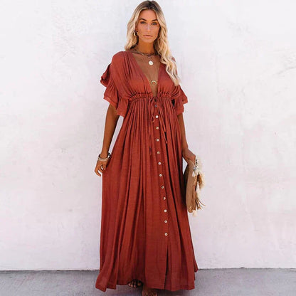 Eveloria Damen Strandkleid