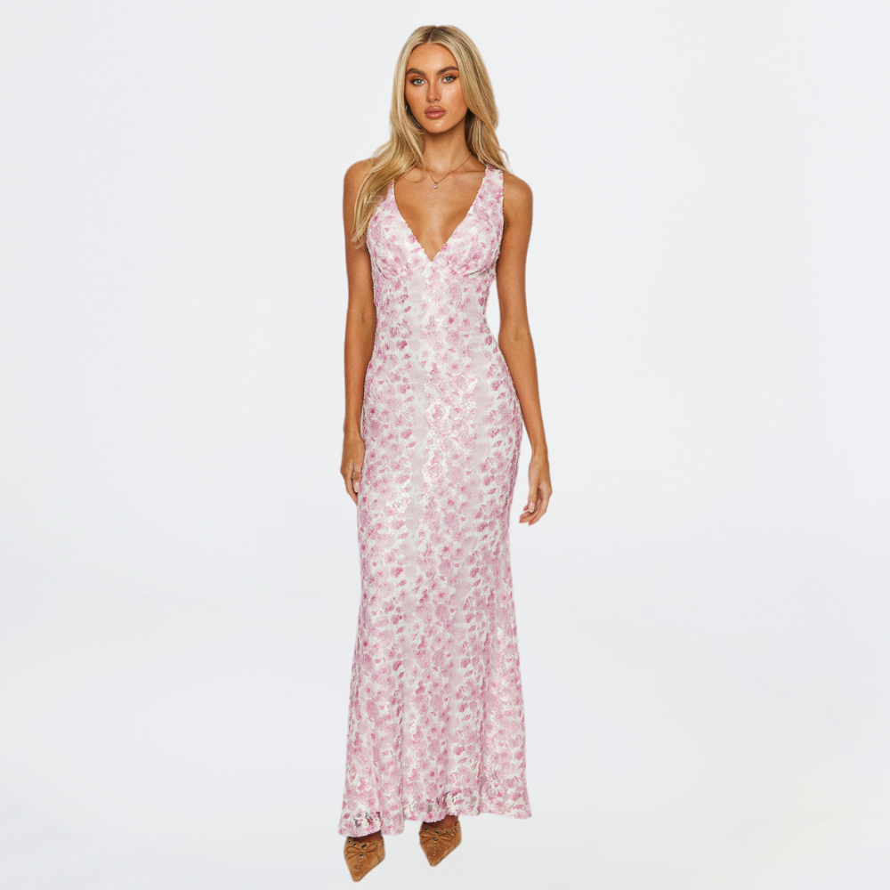 Damen Maxi-Kleid für Hochzeitsgäste Lang - Eveloria