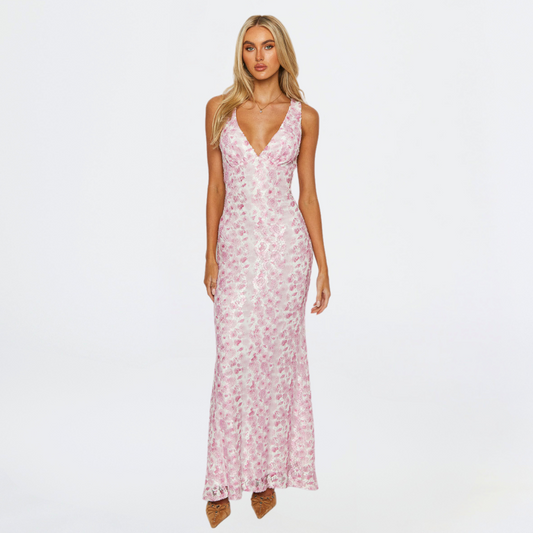 Damen Maxi-Kleid für Hochzeitsgäste Lang - Eveloria