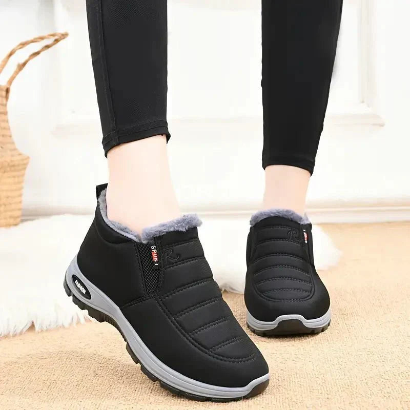 Eveloria Damen Stiefeletten Warm Gefüttert Wasserdicht Rutschfest