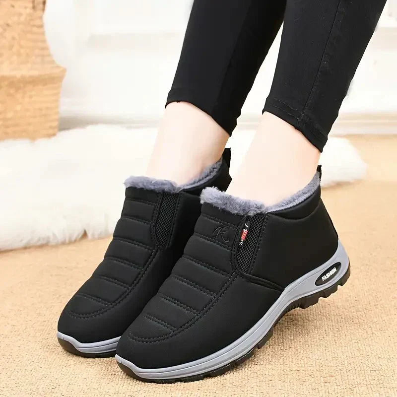 Eveloria Damen Stiefeletten Warm Gefüttert Wasserdicht Rutschfest - Eveloria
