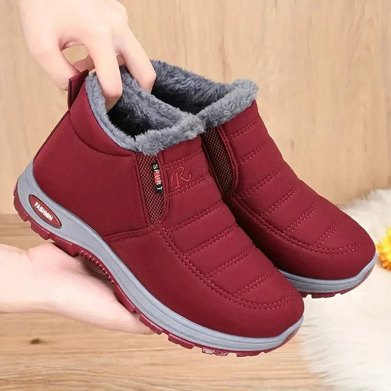 Eveloria Damen Stiefeletten Warm Gefüttert Wasserdicht Rutschfest