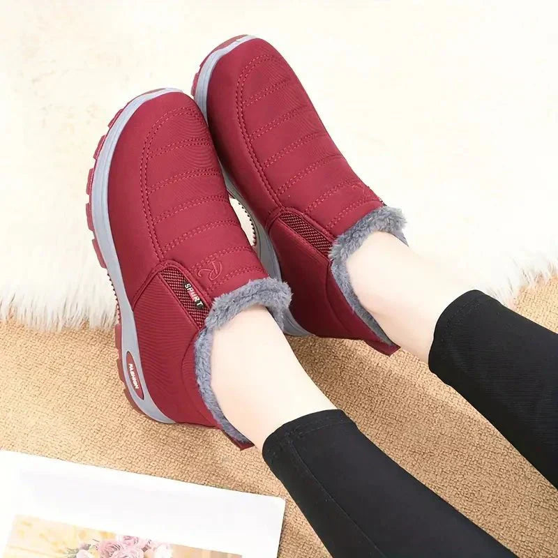 Eveloria Damen Stiefeletten Warm Gefüttert Wasserdicht Rutschfest