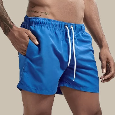 Herren Badeshorts Sommer Kordelzug Seitentaschen