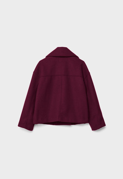 Damen Oversize Kurzmantel Herbst Übergang