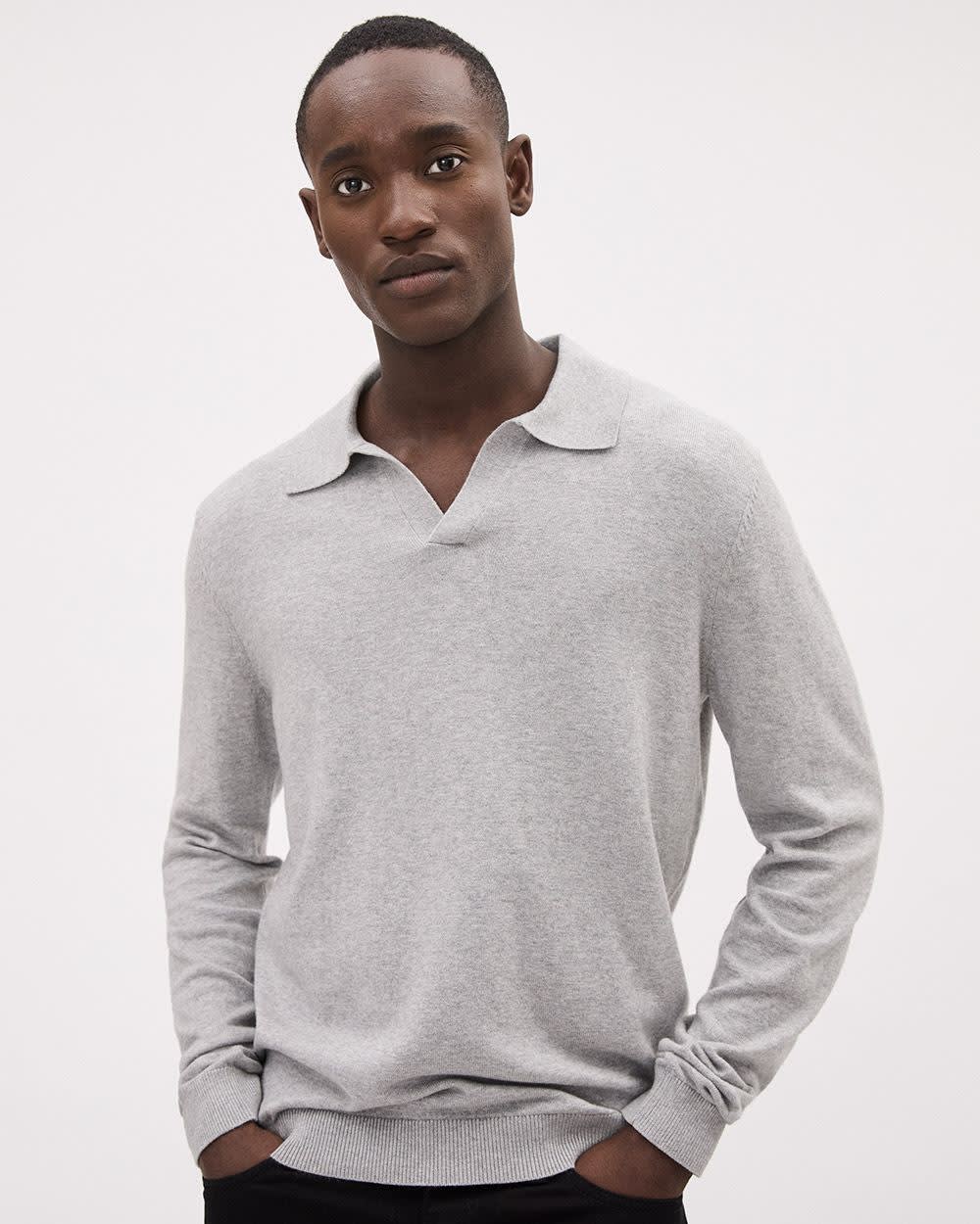 Eveloria Damen Polo Baumwolle Johnny Kragen Weiß