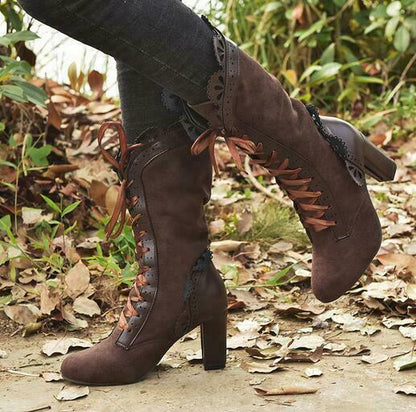 Eveloria Damen Stiefel Hochabsatz