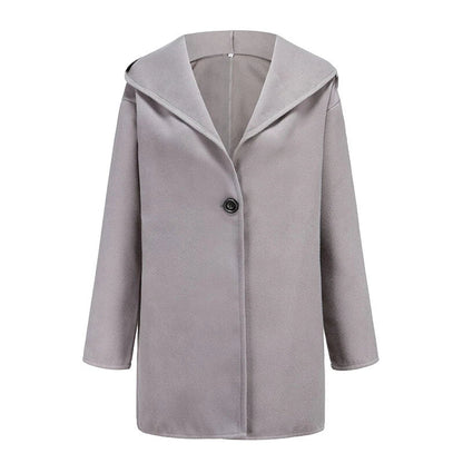 Eveloria Damen Trenchcoat Klassisch Wollstoff Beige