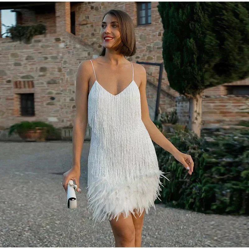 Damen Cocktailkleid Figurbetont Mit Pailletten Mini