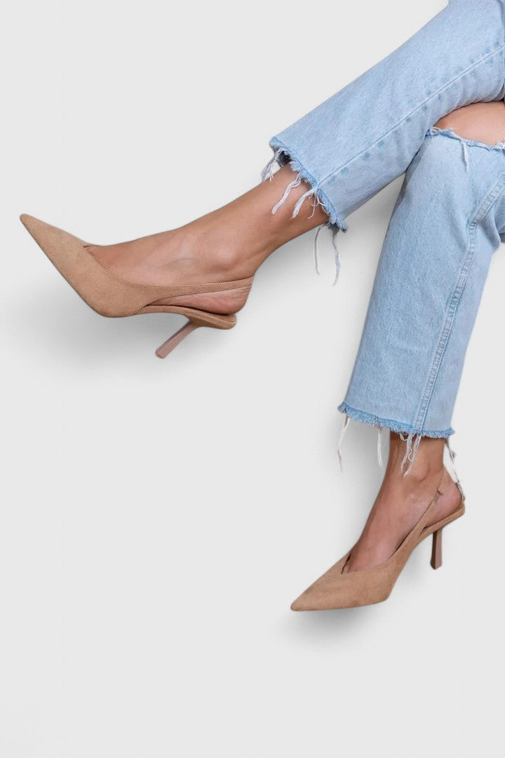 Damen Elegante Spitze Pumps
