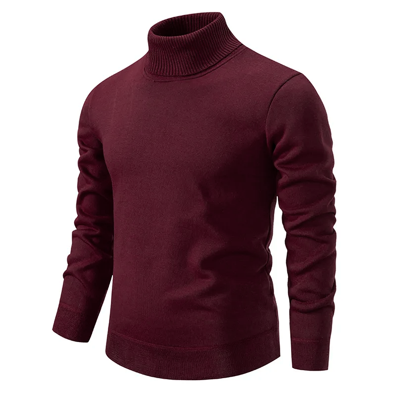 Eveloria Herren Rollkragenpullover Baumwolle