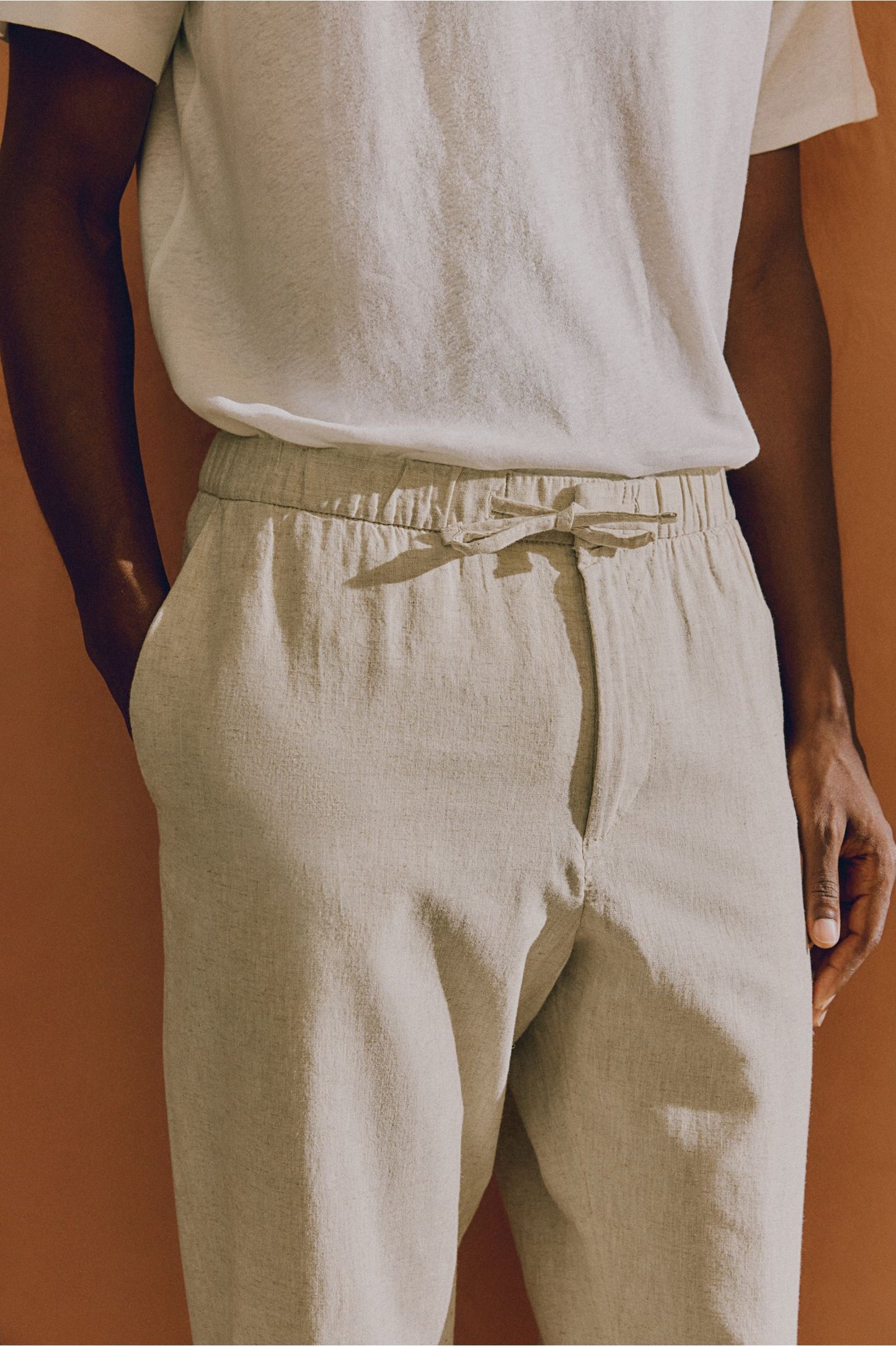 Herren Casualhose Kordelzug Vielfarbig