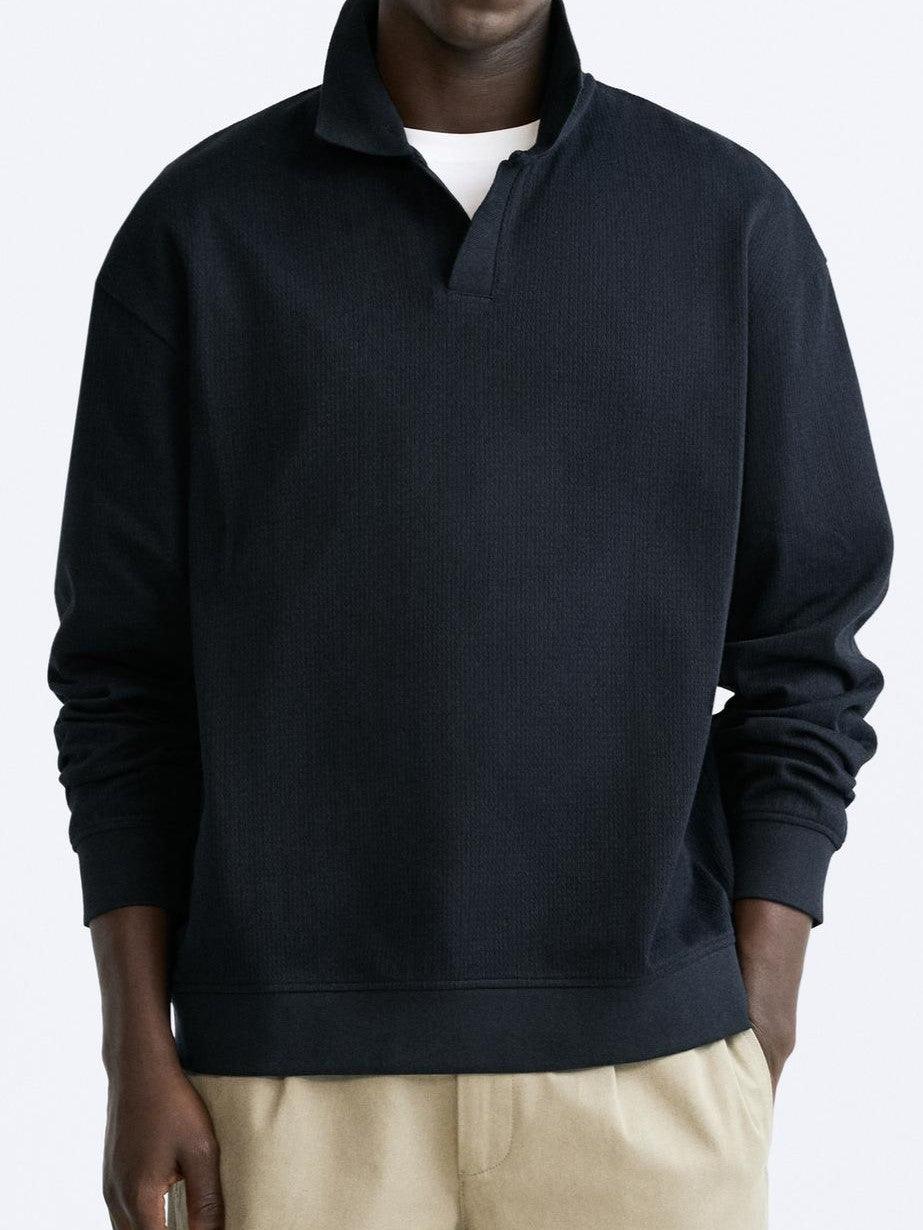 Beiger Pullover Polokragen Lässig Eleganz
