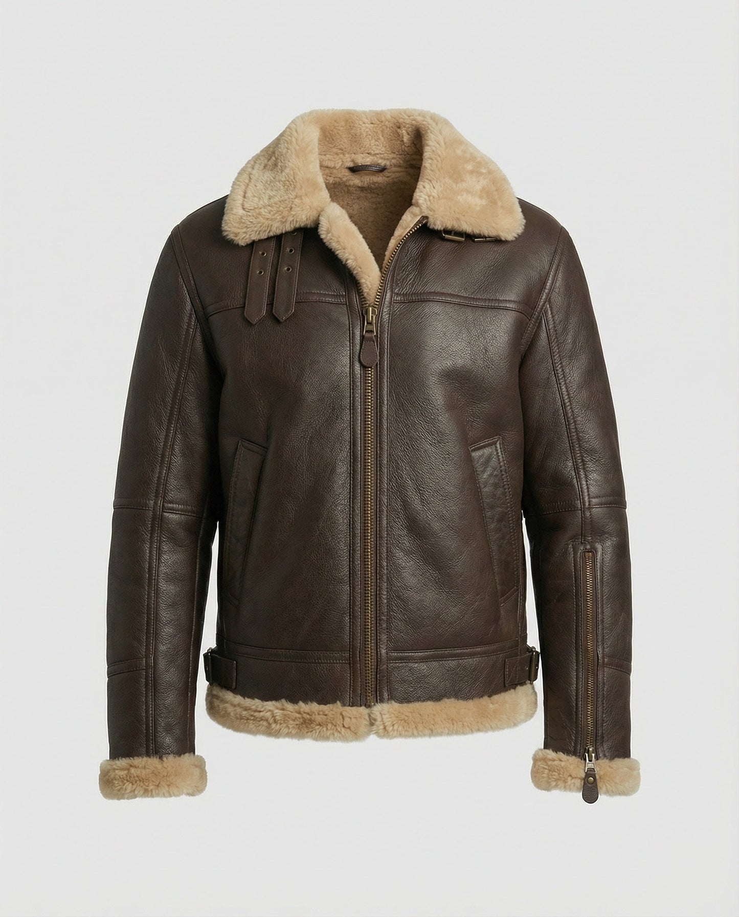 Weiche Lammfell Damen Bomberjacke