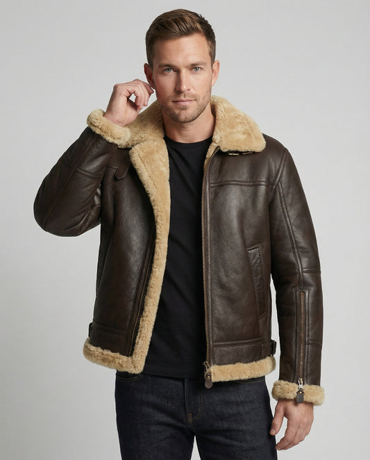 Weiche Lammfell Damen Bomberjacke - Eveloria