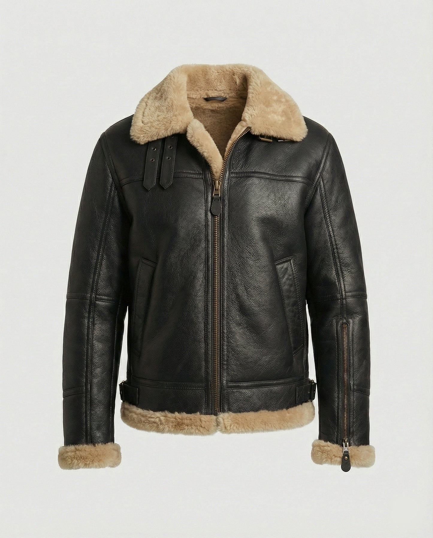 Lammfell Pilotenjacke