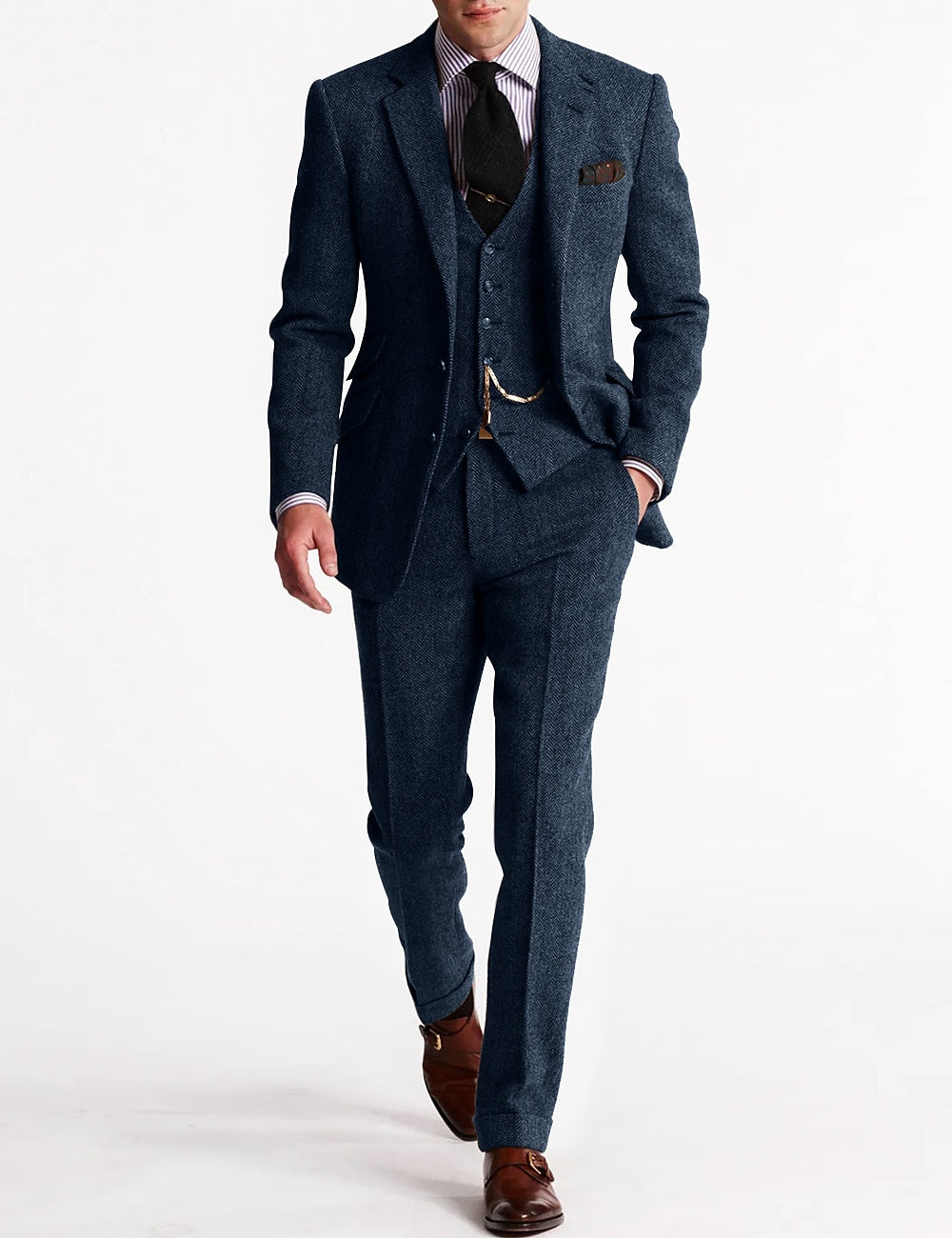 Herren Tweed Smokingsanzug Komplett