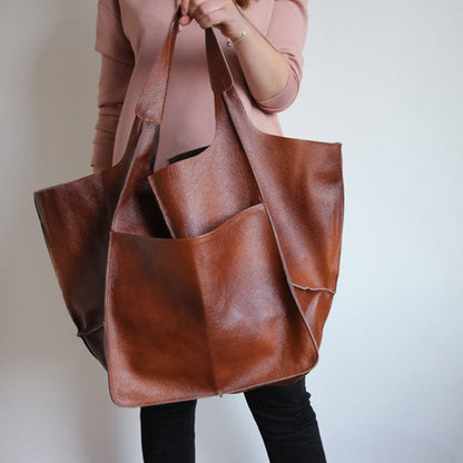Damen Großhandtasche Leder