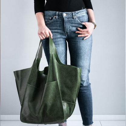 Damen Großhandtasche Leder