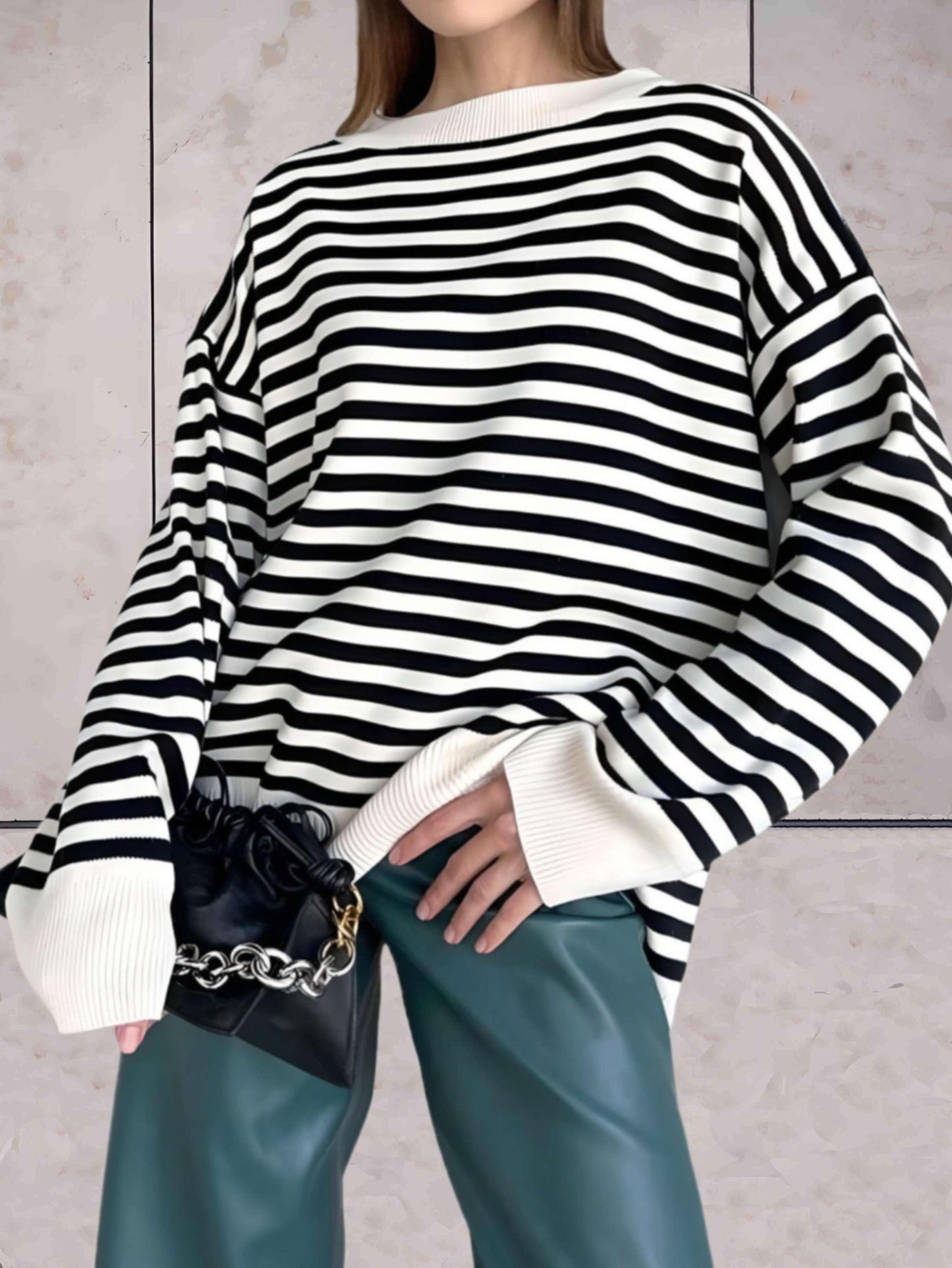 Eveloria Damen Oversize Pullover Stilvoll