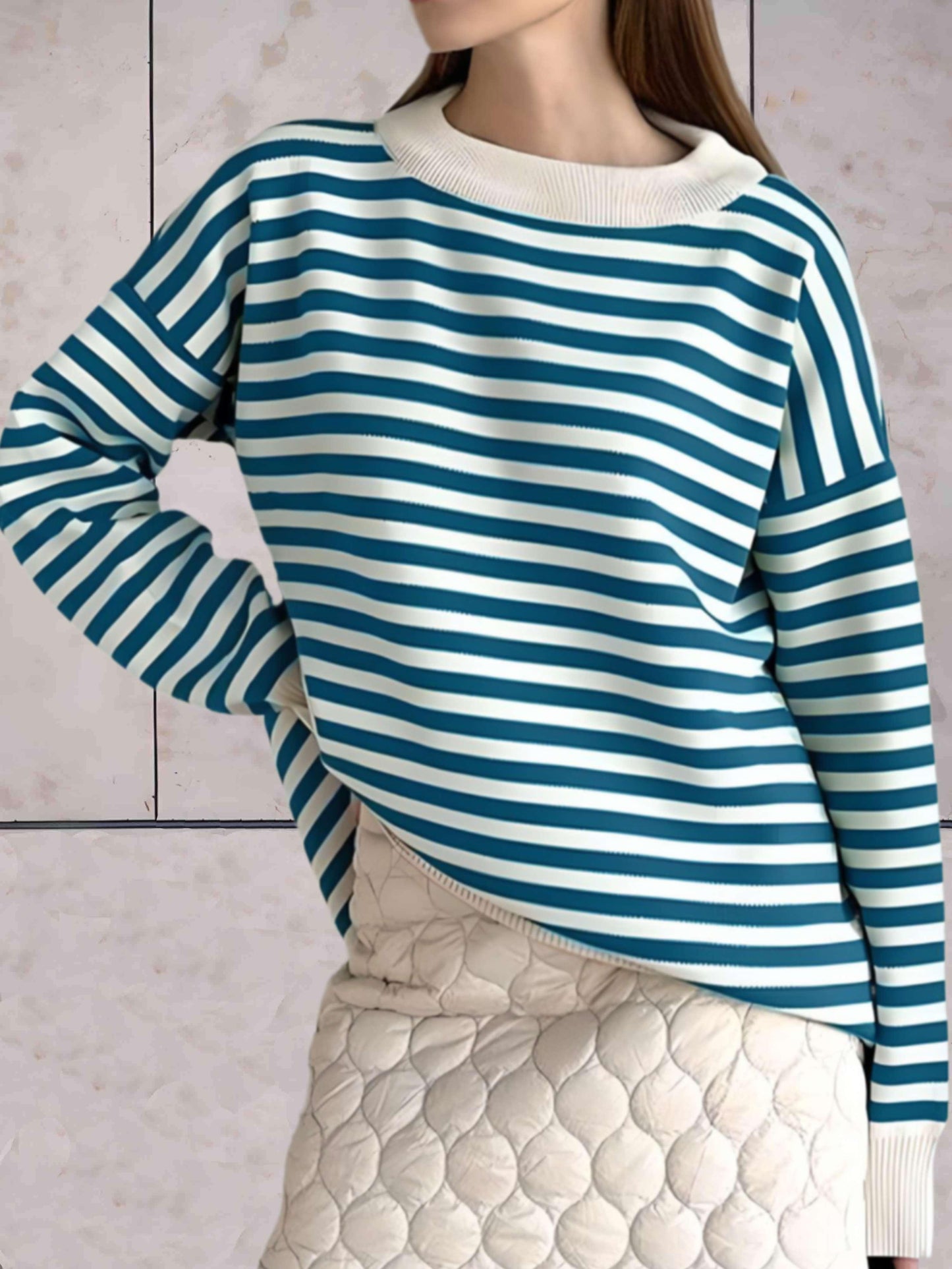Eveloria Damen Oversize Pullover Stilvoll