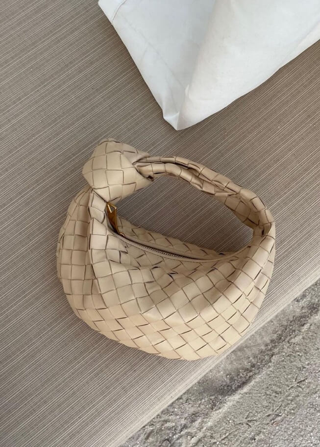 Damen Mini Geflochtene Handtasche