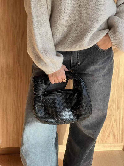 Damen Mini Geflochtene Handtasche