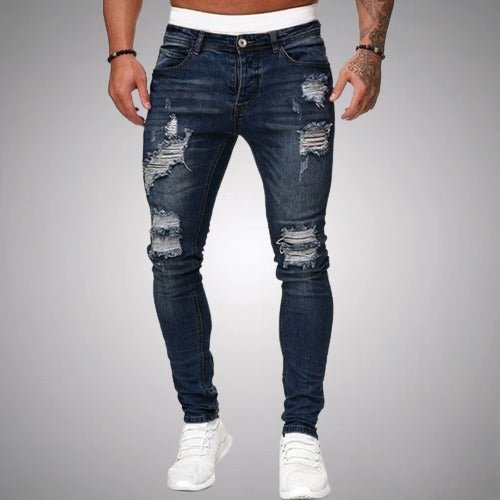 Herren Ripped Jeans Lang