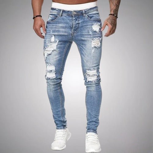 Herren Ripped Jeans Lang