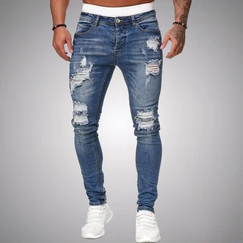 Herren Ripped Jeans Lang