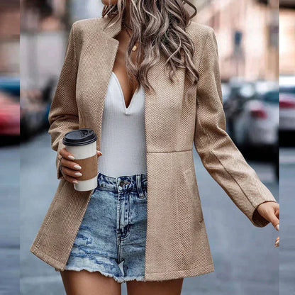 Eveloria Damen Blazer Kragen