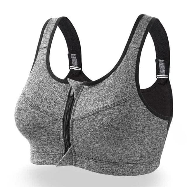 Eveloria Damen Sport-BH Große Größen Reißverschluss