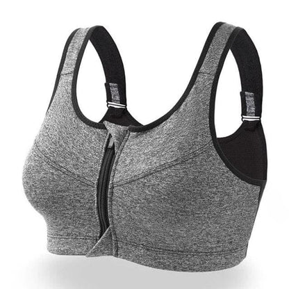 Eveloria Damen Sport-BH Große Größen Reißverschluss
