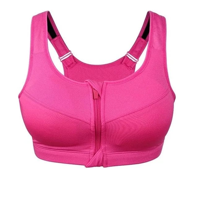 Eveloria Damen Sport-BH Große Größen Reißverschluss