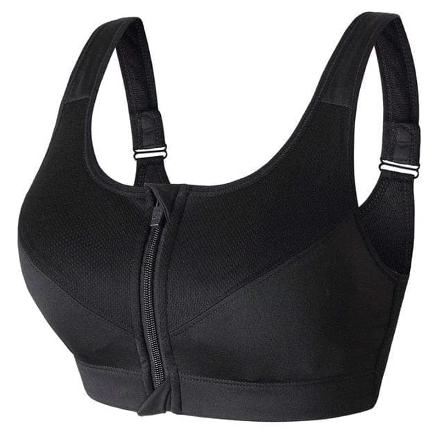 Eveloria Damen Sport-BH Große Größen Reißverschluss